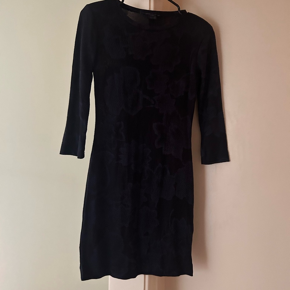 French connection midnight blue and black dress